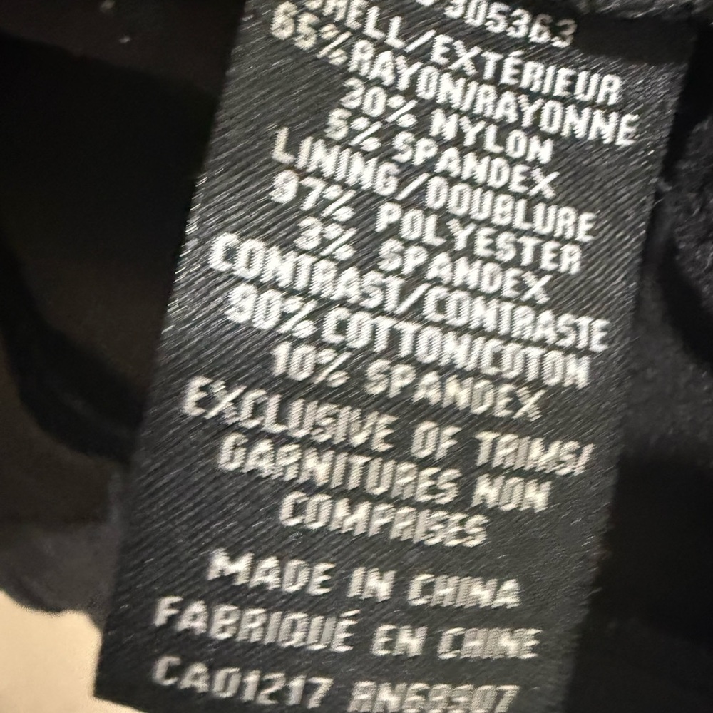 Le Château Black Open Front Office Blazer XXS - Picture 8 of 8